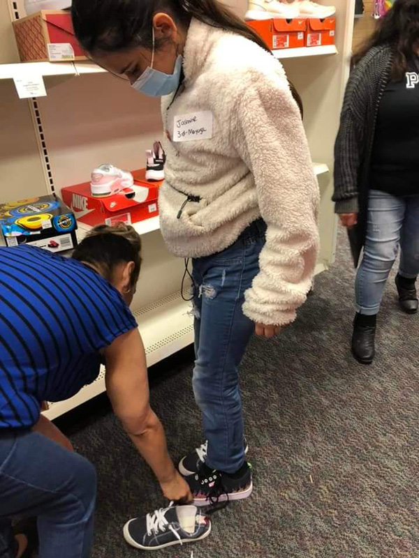 Trying On New Shoes