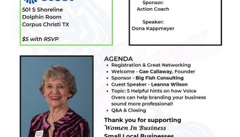 Women In Business August 2024 flyer